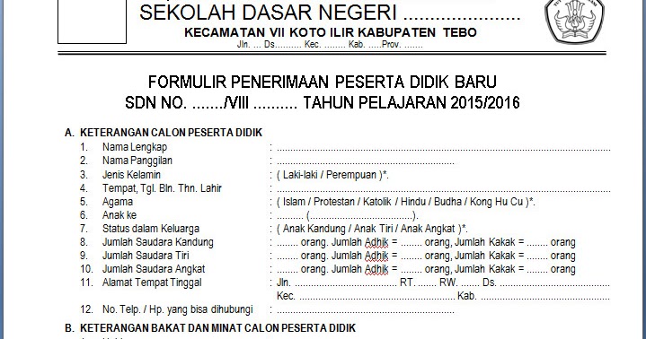 Pendaftaran Cpns Guru Sd Sleman 2015 2016 | formulir pendaftaran siswa baru psb sd mi tahun Pendaftaran Cpns Guru Sd Sleman 2015 2016 | formulir pendaftaran siswa baru psb sd mi tahun