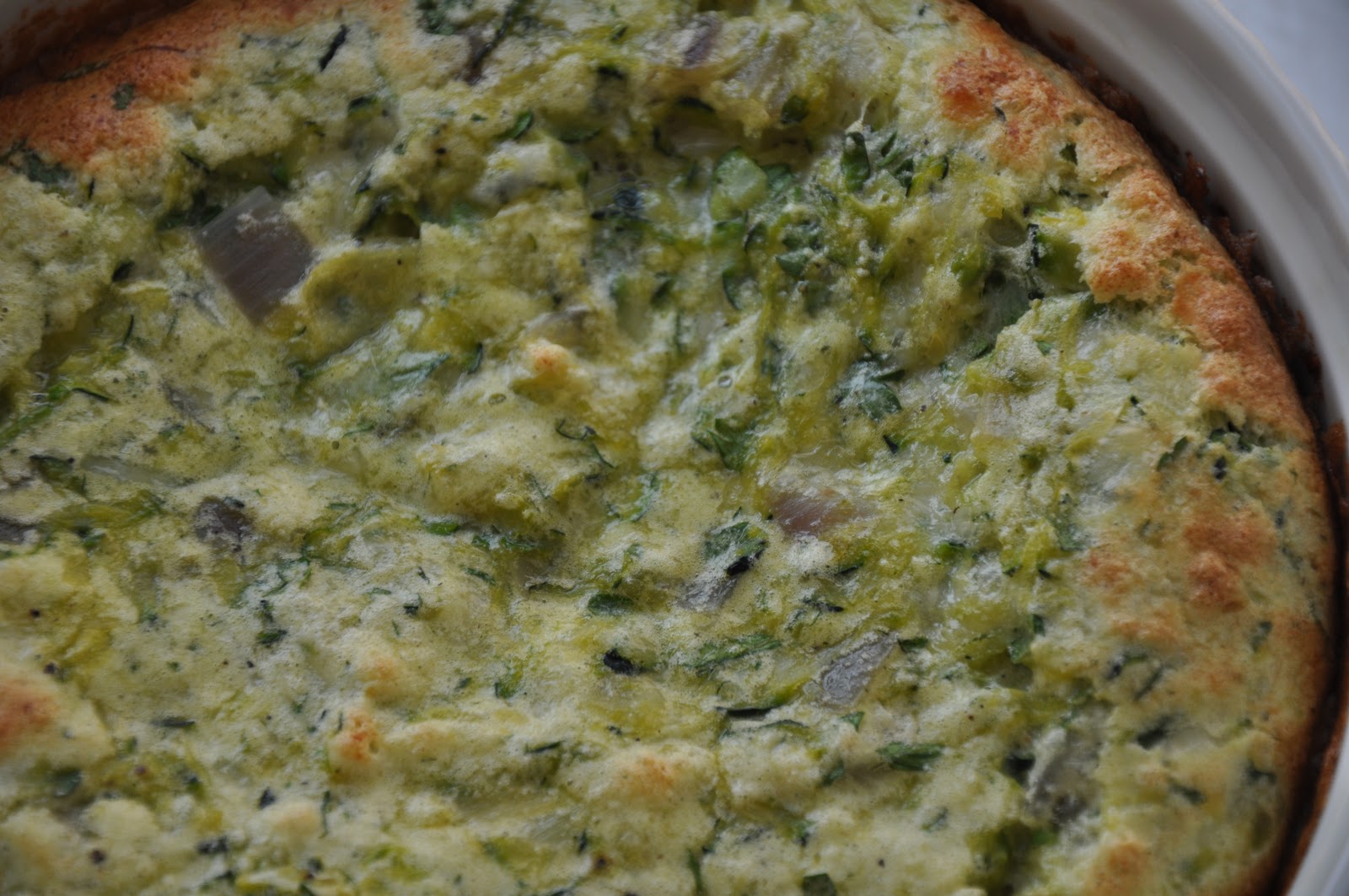 Slice of Rice Zucchini Souffle