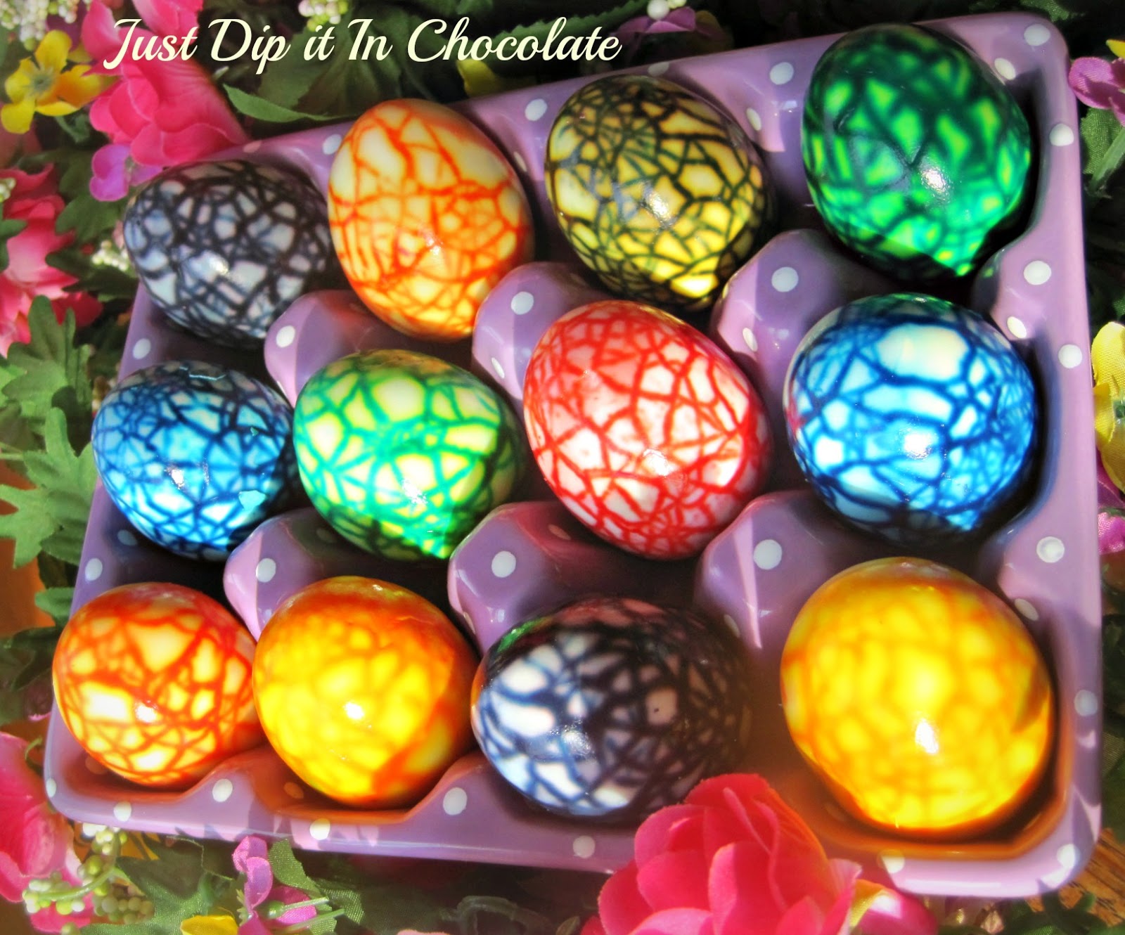 Just Dip It In Chocolate Marbled Deviled Eggs