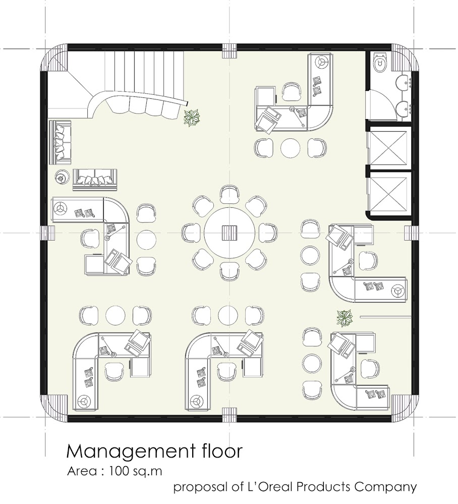 Floor plan of management floor