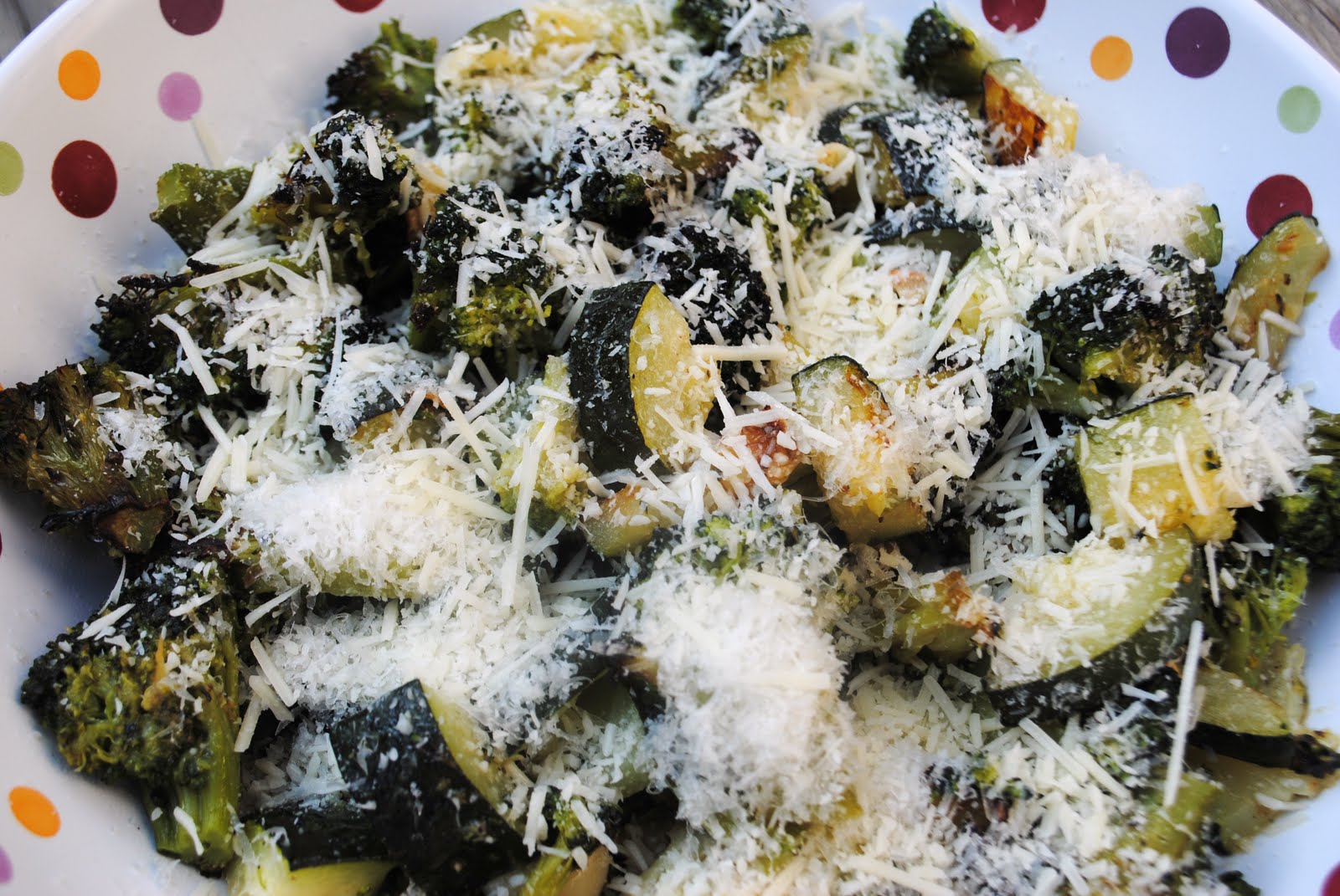 Roasted Broccoli and Zucchini Shugary Sweets