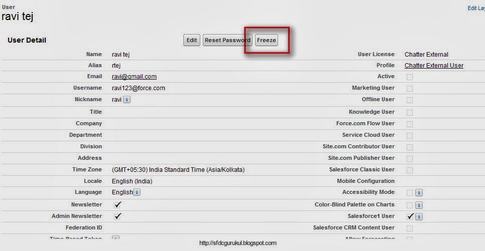 What Is A Freezing User Account? How To Freeze User In Salesforce