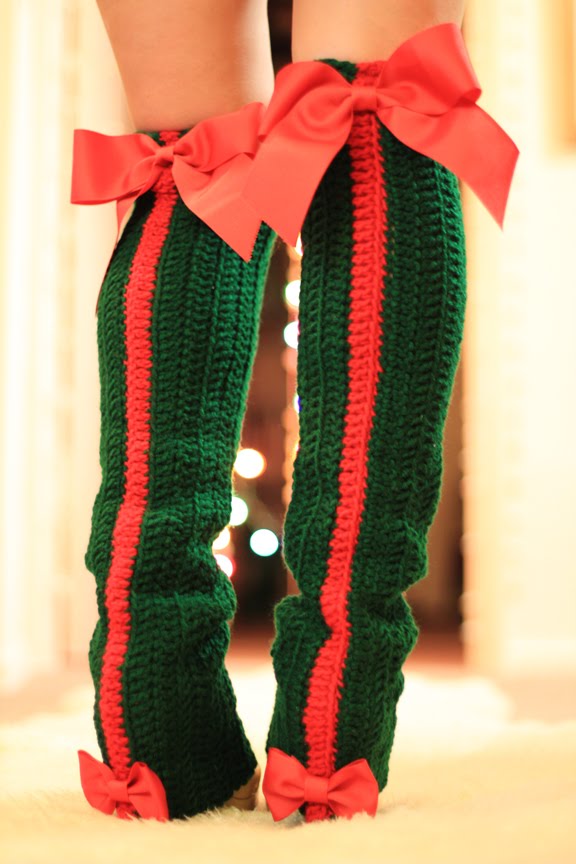 Mademoiselle Mermaid Holiday Leg Warmers by Mademoiselle Mermaid