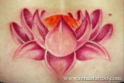 lotus tattoo flower tattoos pink tatoeage tatoeages drawing japanese body change capricorn lotu cambodian spine