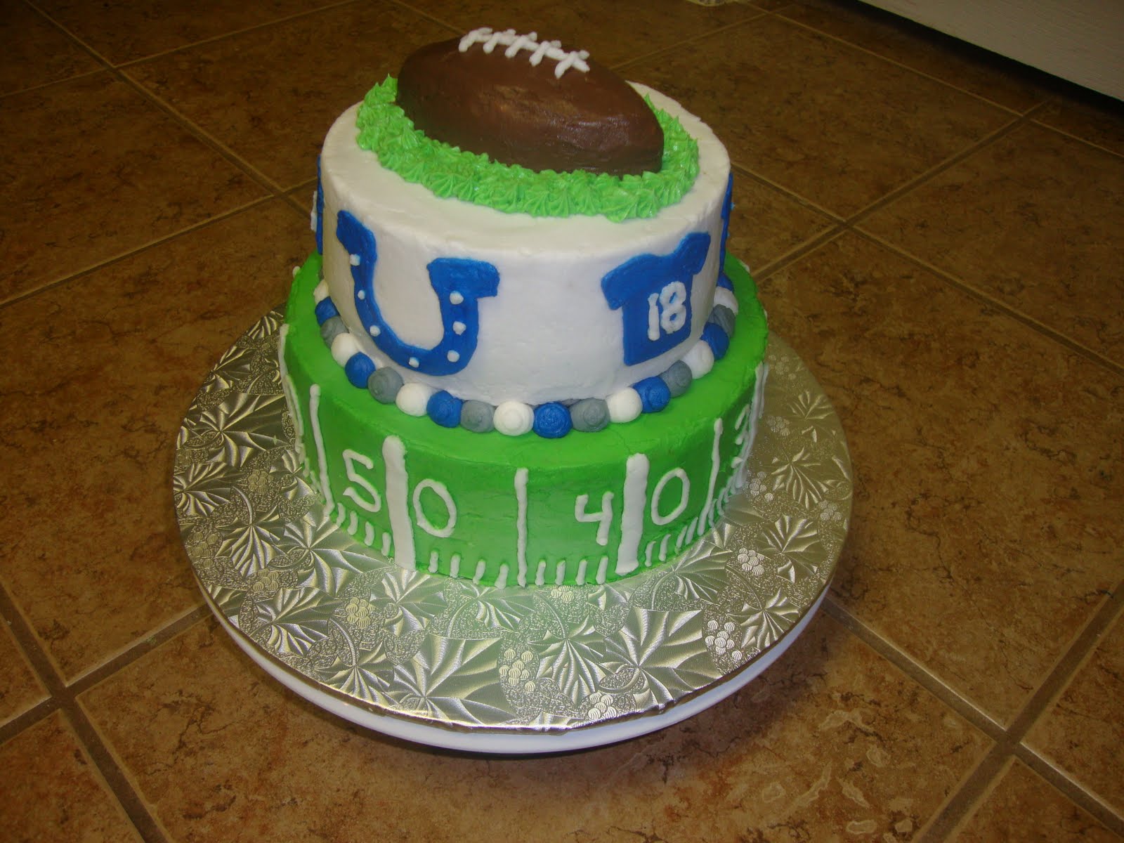 Charity's Sunshine Sweets INDIANAPOLIS COLTS CAKE
