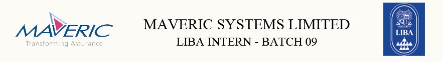 Maveric Systems Limited / LIBA Intern / Batch 09 (2012-2014)