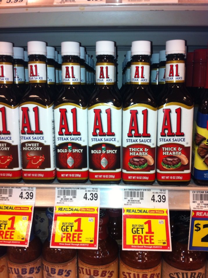 Spring Hill Coupon Club A1 Steak Sauce for 1.65 a bottle at Winn Dixie!