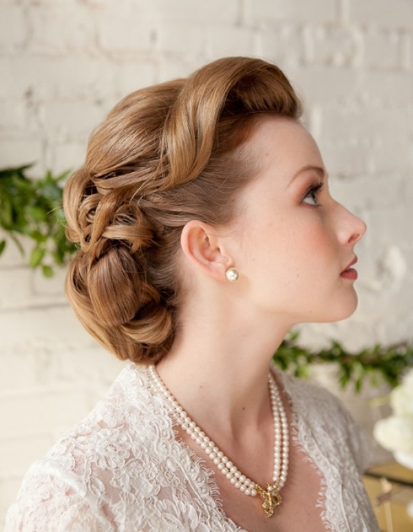 Top 50 Most Popular Vintage Wedding Hairstyles With Veils 2015