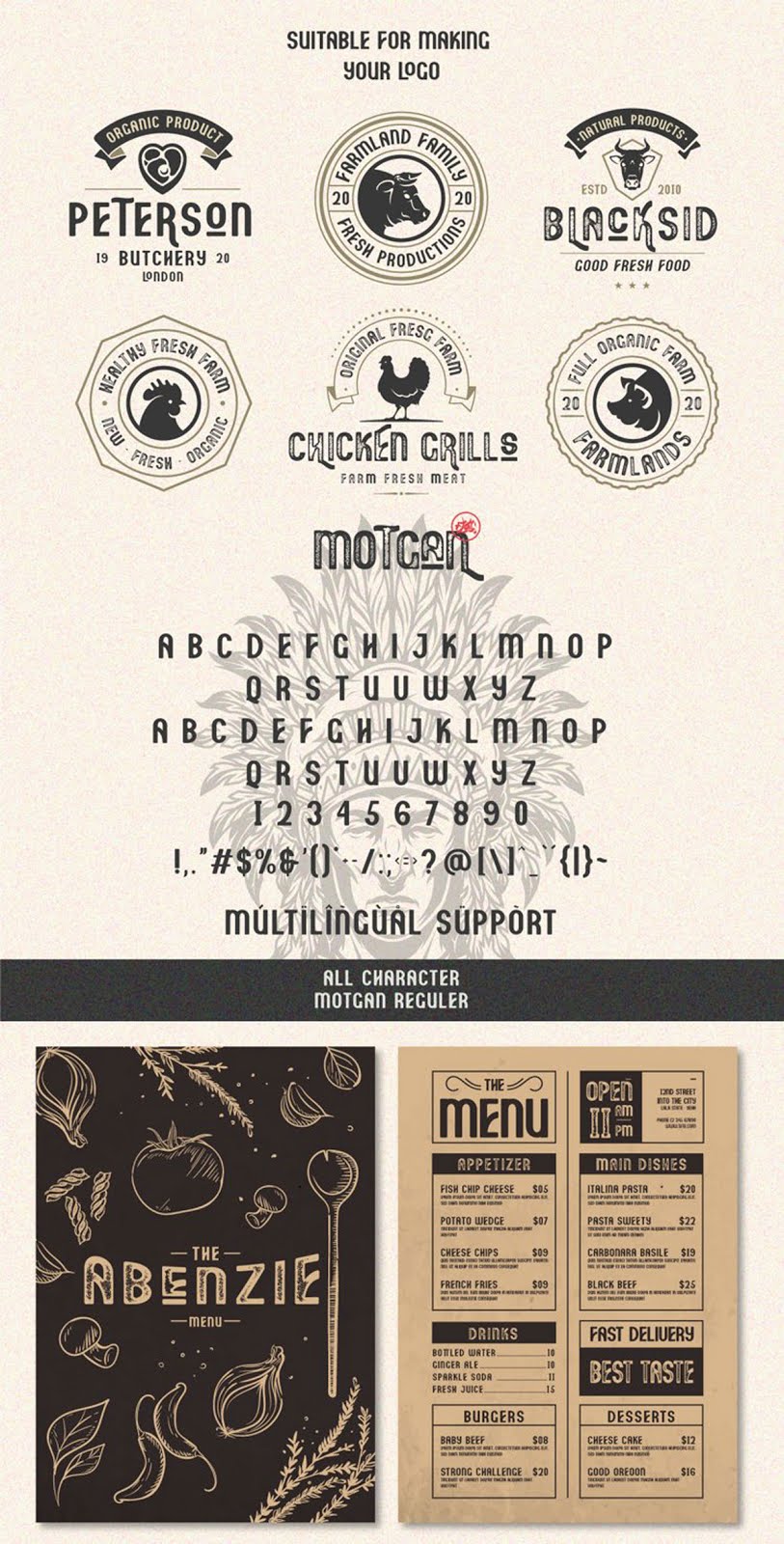 Motgan - Vintage Font 781727 2 Motgan Vintage Font 781727 Free
