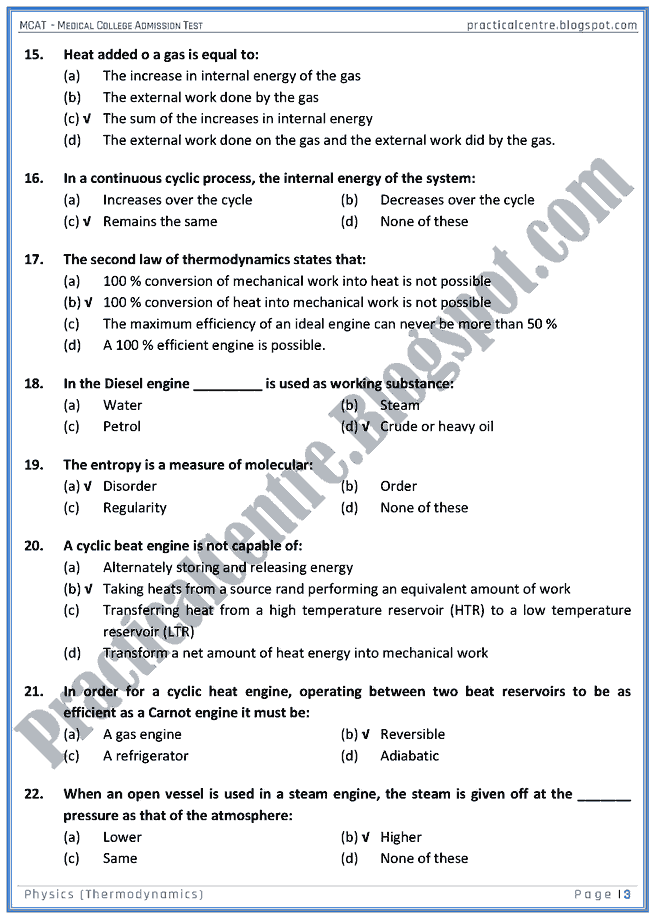 mcat-physics-thermodynamics-mcqs-for-medical-college-admission-test