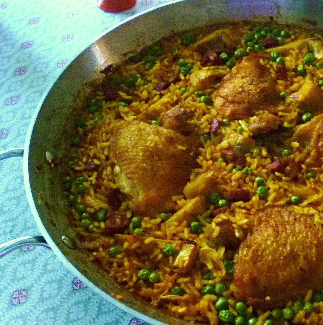 For Love of the Table Chicken & Artichoke Paella
