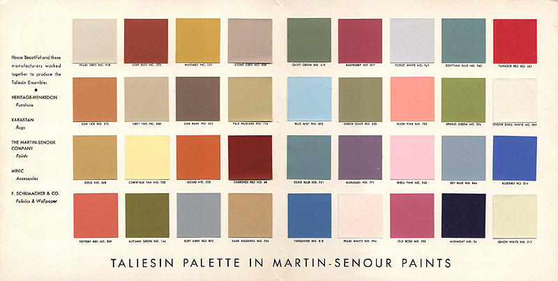 Martin Senour Automotive Paint Color Chart