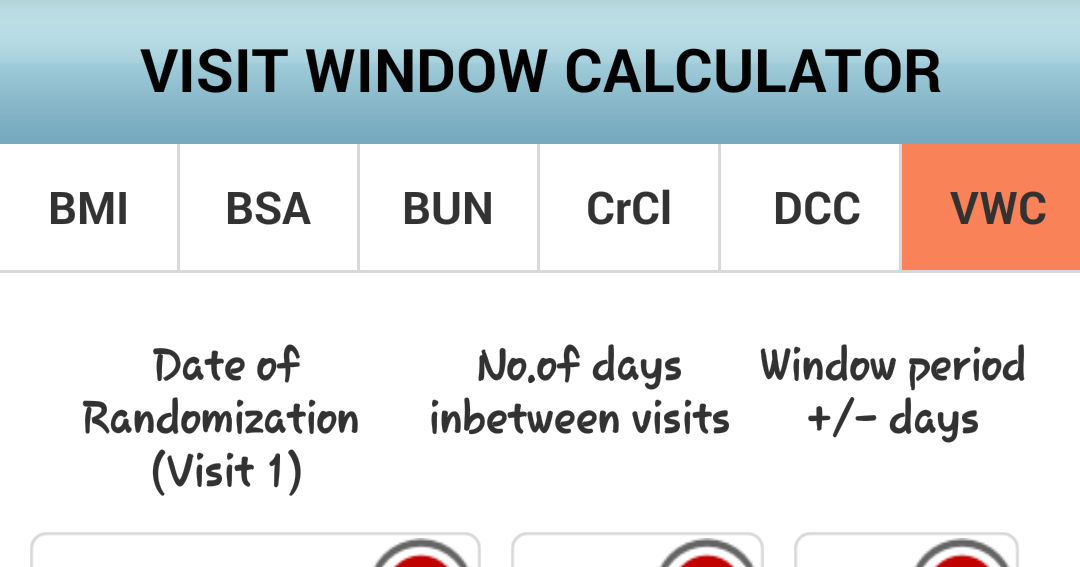 CliniCAL Visit Window Calculator...Update..!!!