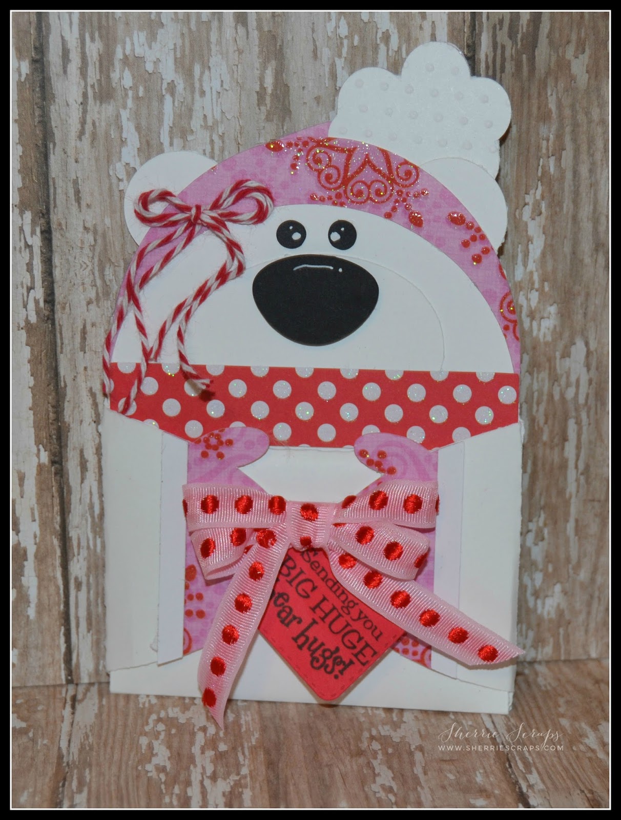 Sherrie Scraps with passion Panda Bear Gift Card Holders