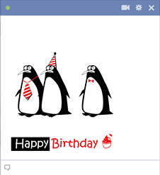 Birthday Penguins for Facebook