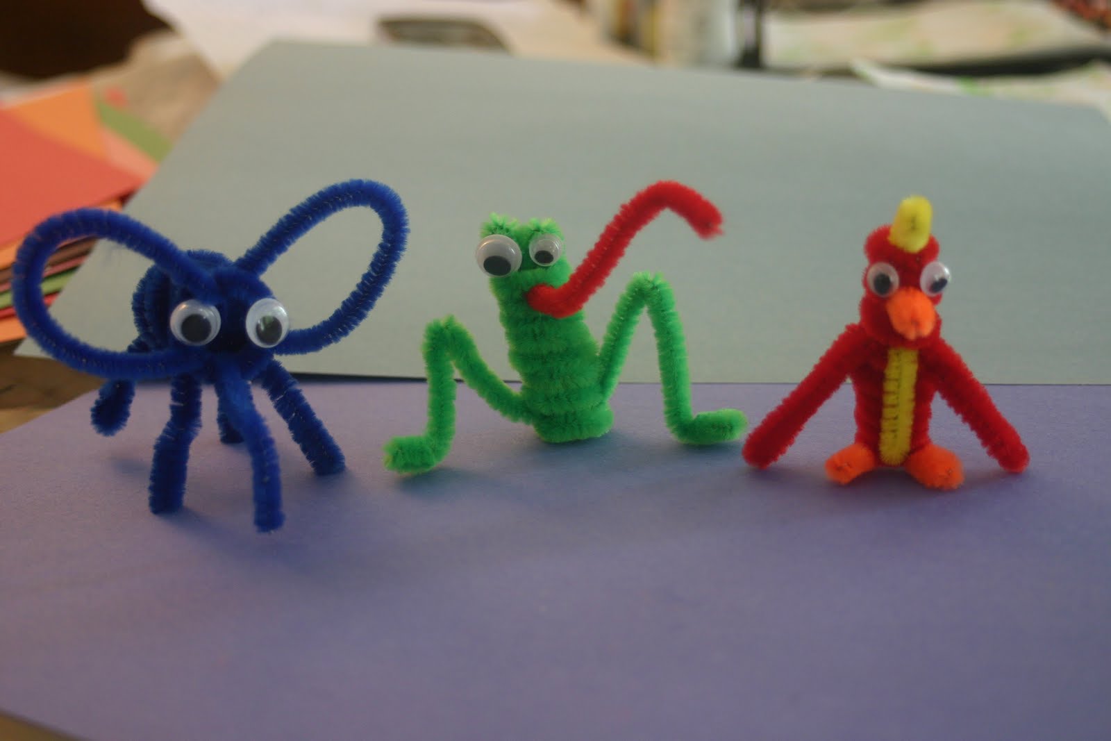 "Lines Across" Pipe Cleaner Animals