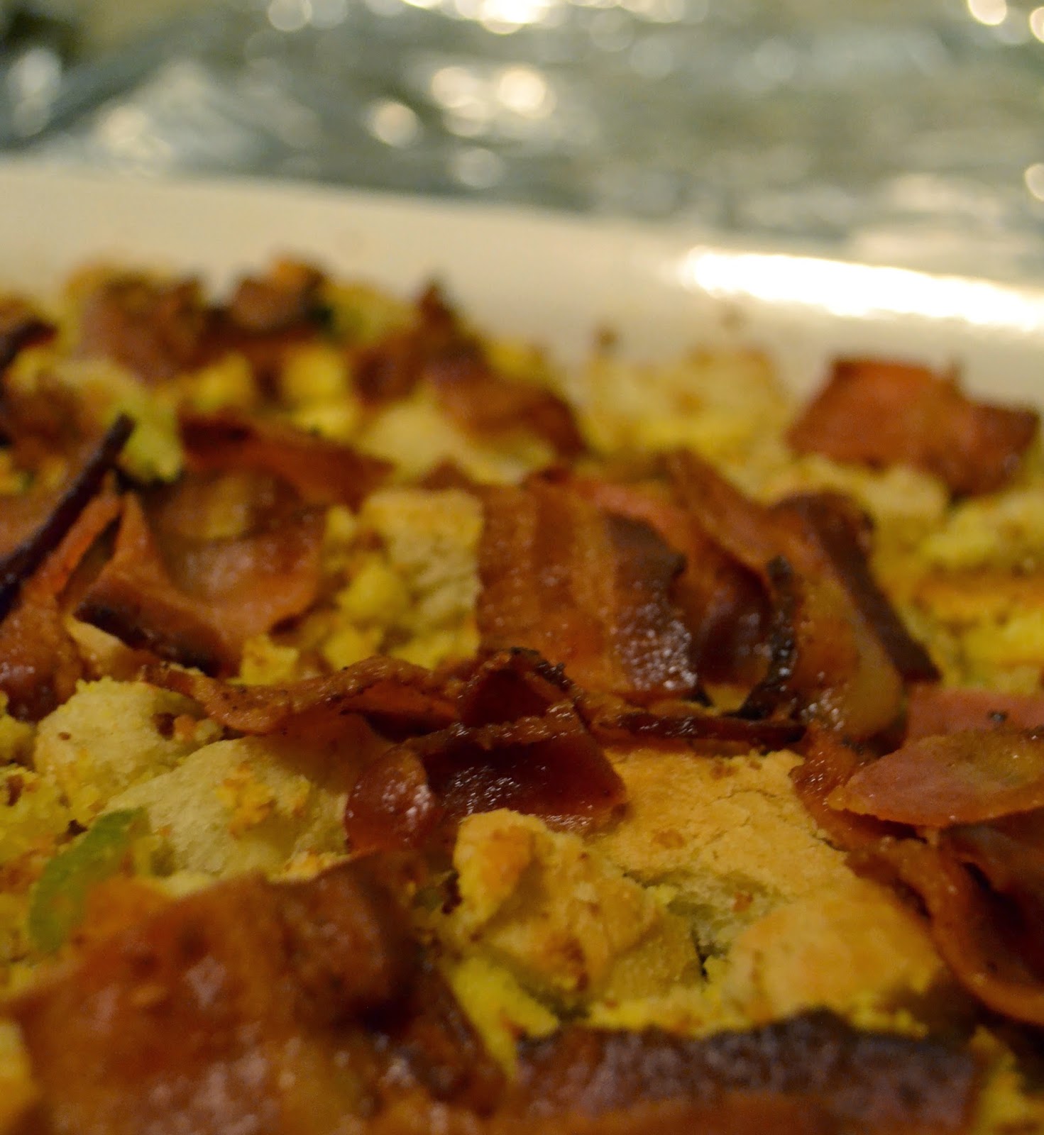 Simple Savory & Satisfying SourdoughCornbread Stuffing with Bacon