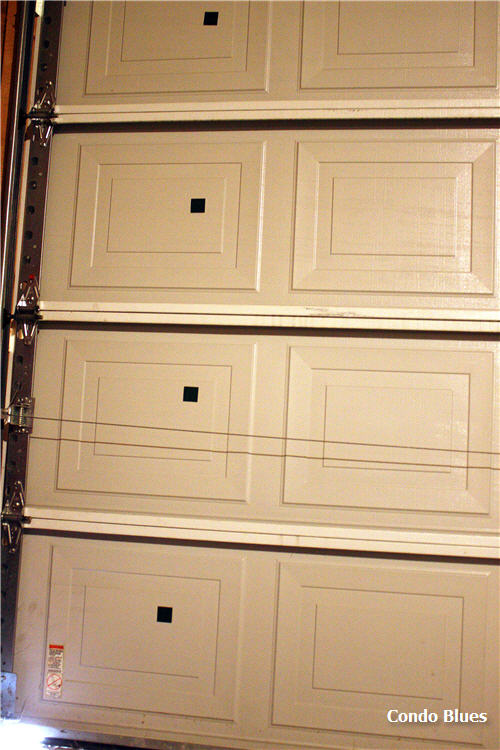 Condo Blues Garage Transformation Insulate the Garage Door