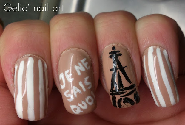 gelic' nail art paris eiffel tower