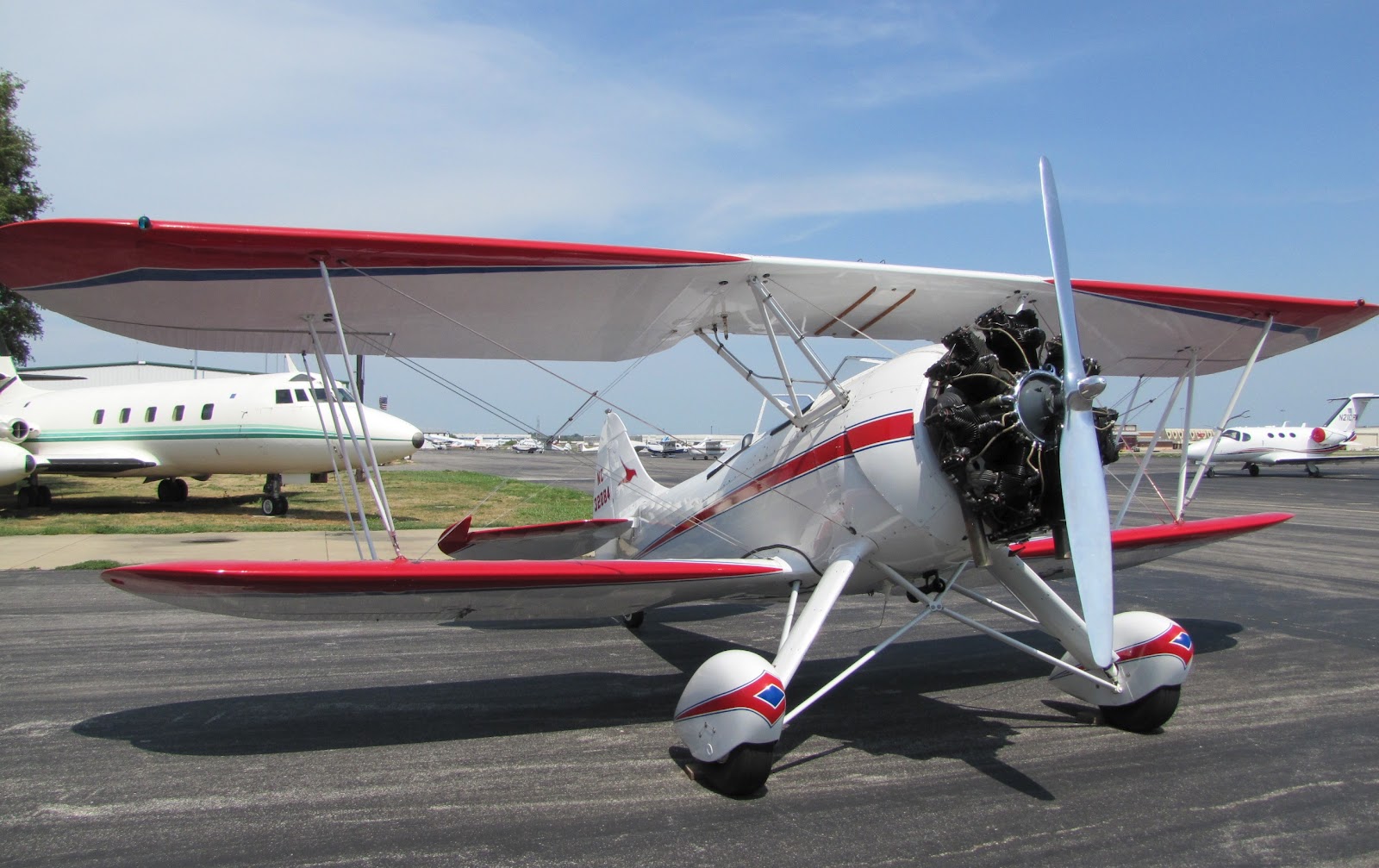 The Aero Experience Flying in a 1941 Waco Biplane Over St. Louis Is
