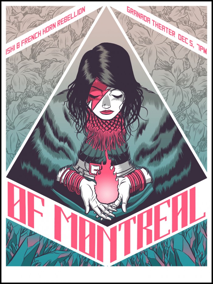 INSIDE THE ROCK POSTER FRAME BLOG THE MOUNTAIN GOATS and OF MONTREAL