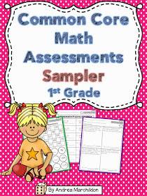 Classroom Freebies Too: Common Core Math Assessments Sampler for 1st Grade