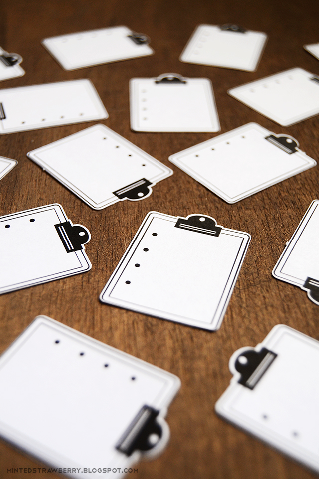 Free Printable Clipboard Planner Stickers Minted Strawberry