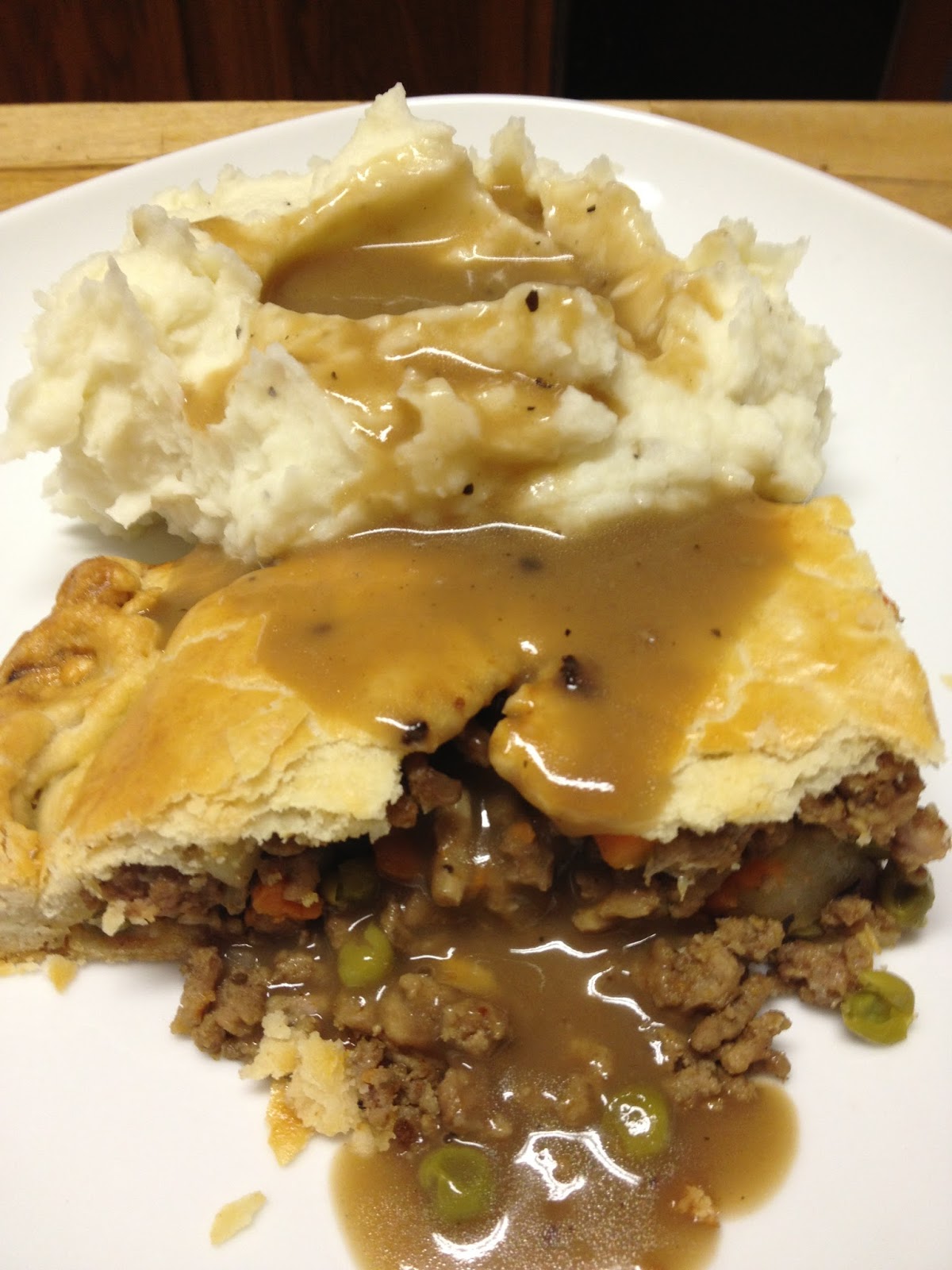 Tracy Cooks in Austin Meat pie This is my free form meat pie for lunch
