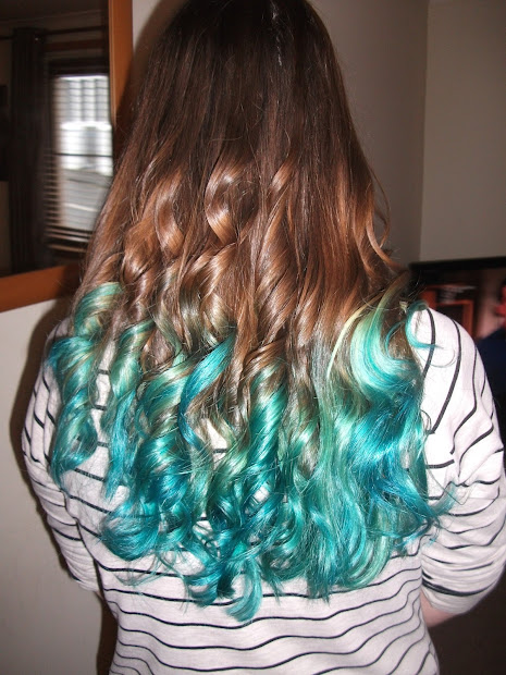 turquoise dip dye confessions