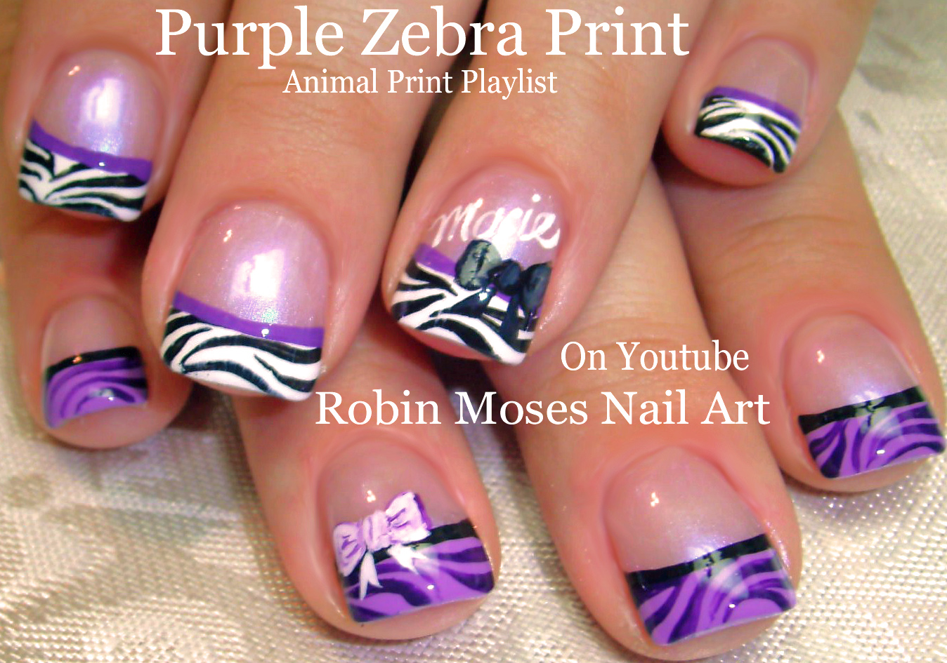 4. Step by Step Black and White Zebra Nail Art - wide 7