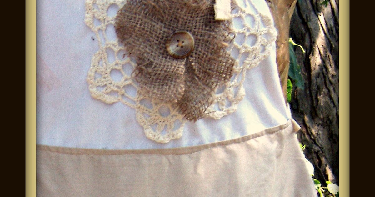 Suzy Homefaker BURLAP FEED SACK APRON