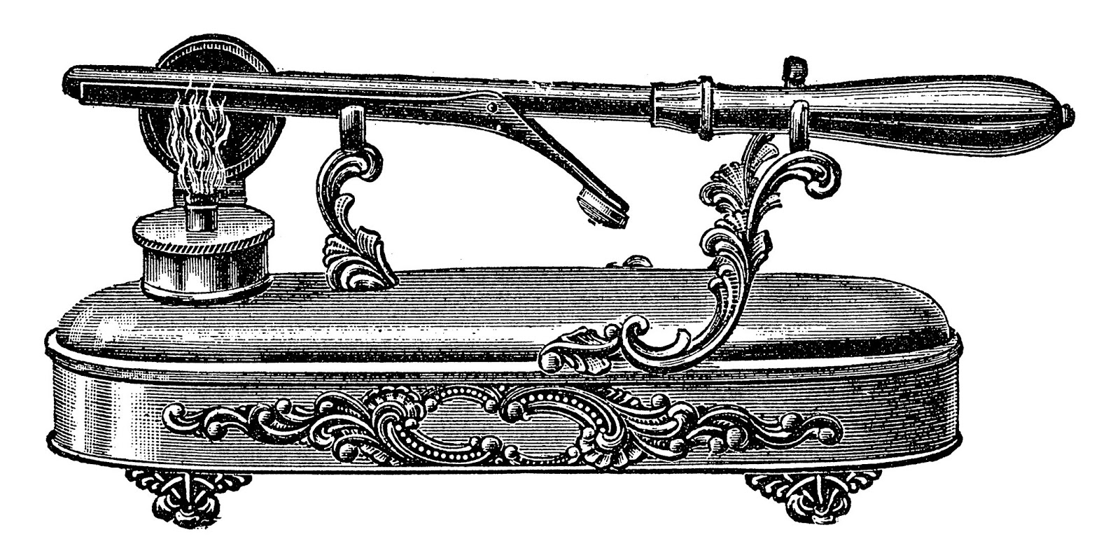 vintage feed sacks Vintage Curling Iron