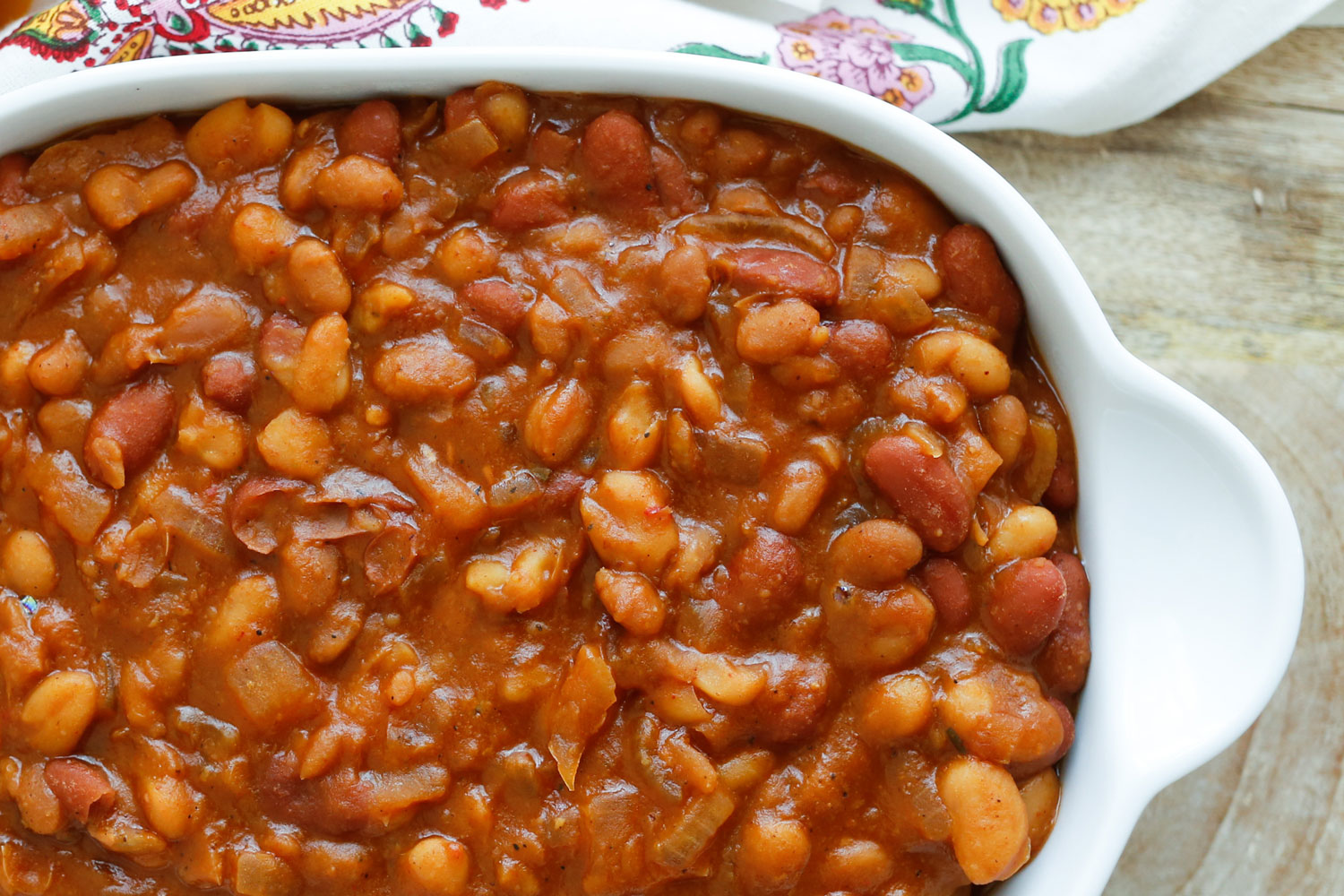 Barefeet In The Kitchen Slow Cooker Mexican Baked Beans