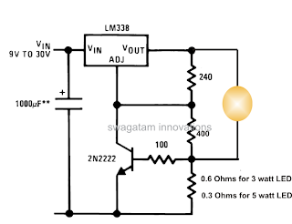 1 Watt Led Circuit Diagram | Circuit Projects How To Make 1 A Constant Current Led Driver Circuit 1 Watt Led Circuit Diagram | Circuit Projects How To Make 1 A Constant Current Led Driver Circuit