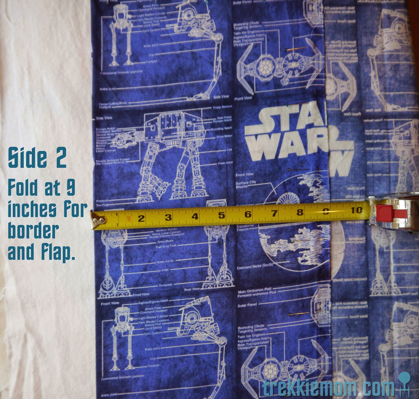 Trekkie Mom Pottery Barn Pillow Case Tutorial