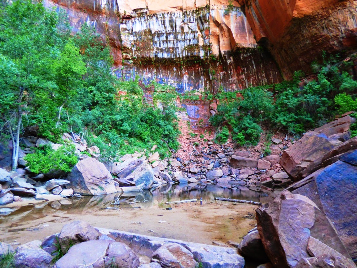 Geotripper Seeing Actual Daylight at Emerald Pools in Zion National Park