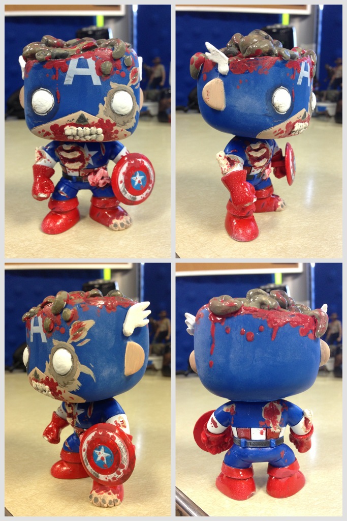Lair of the Dork Horde Zombie Captain America Custom