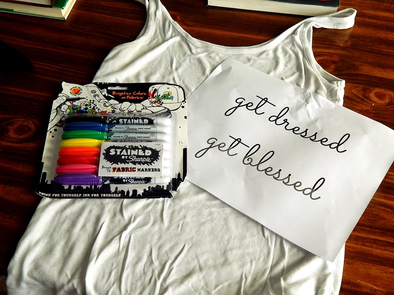 The Beautiful Extras Statement top with Sharpie Fabric Markers