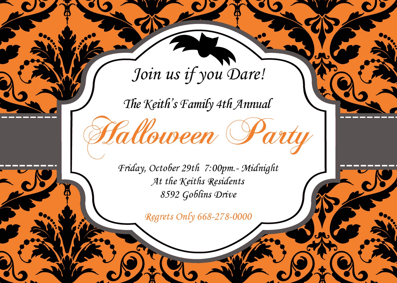 halloween party invitations free