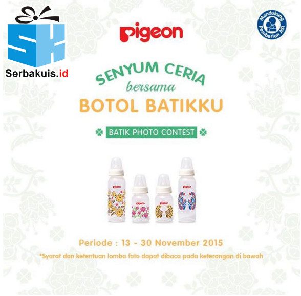 Pigeon Baby Senyum Ceria bersama Botol Batikku Pigeon Baby Senyum Ceria bersama Botol Batikku