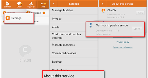 what is samsung push service