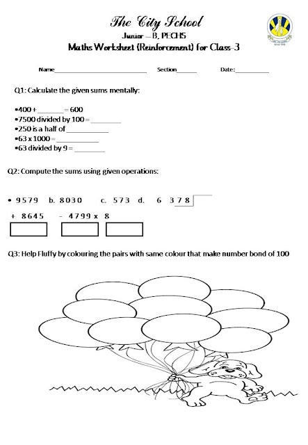 The City School: Worksheets
