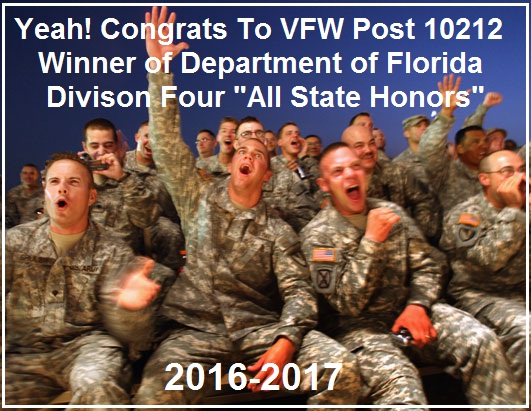VFW Post 10212 Proud Accomplishment