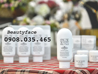 SNOW WHITE Milky Pack [Kem Tắm Trắng Da Hàn Quốc]Clip & hình ảnh độc quyền Beautyface - 2