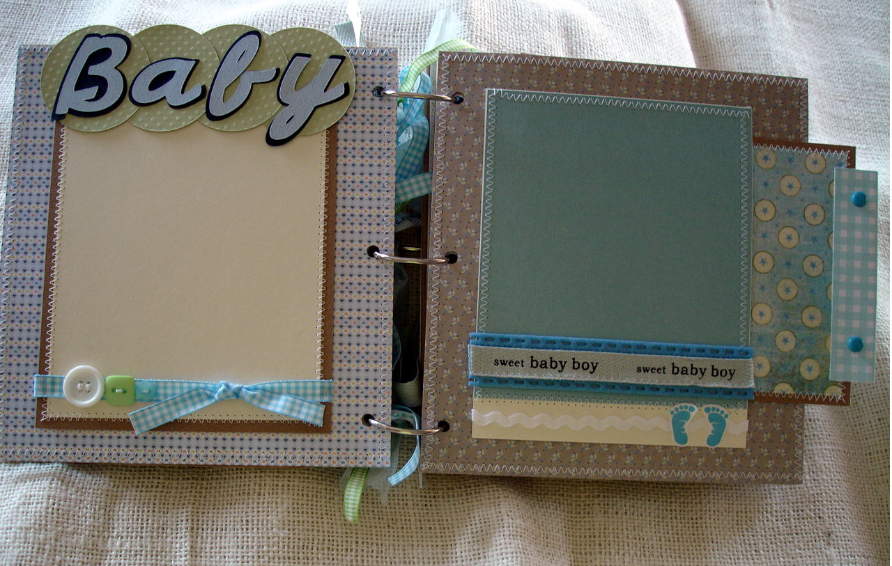 Scrapbooking by Phyllis Baby Boy Bag Album