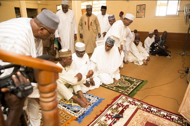 Buhari at Mambila Mosque