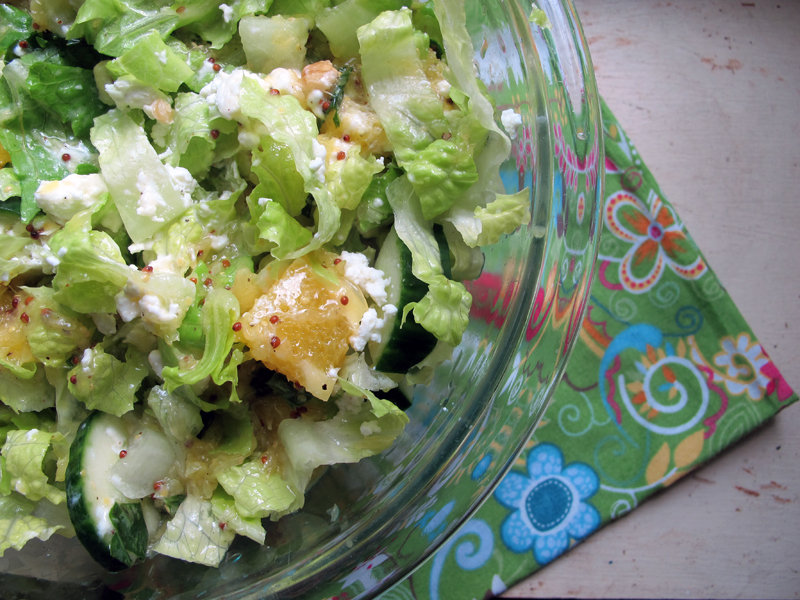 meadows cooks healthy recipes orange walnut salad with orangebasil