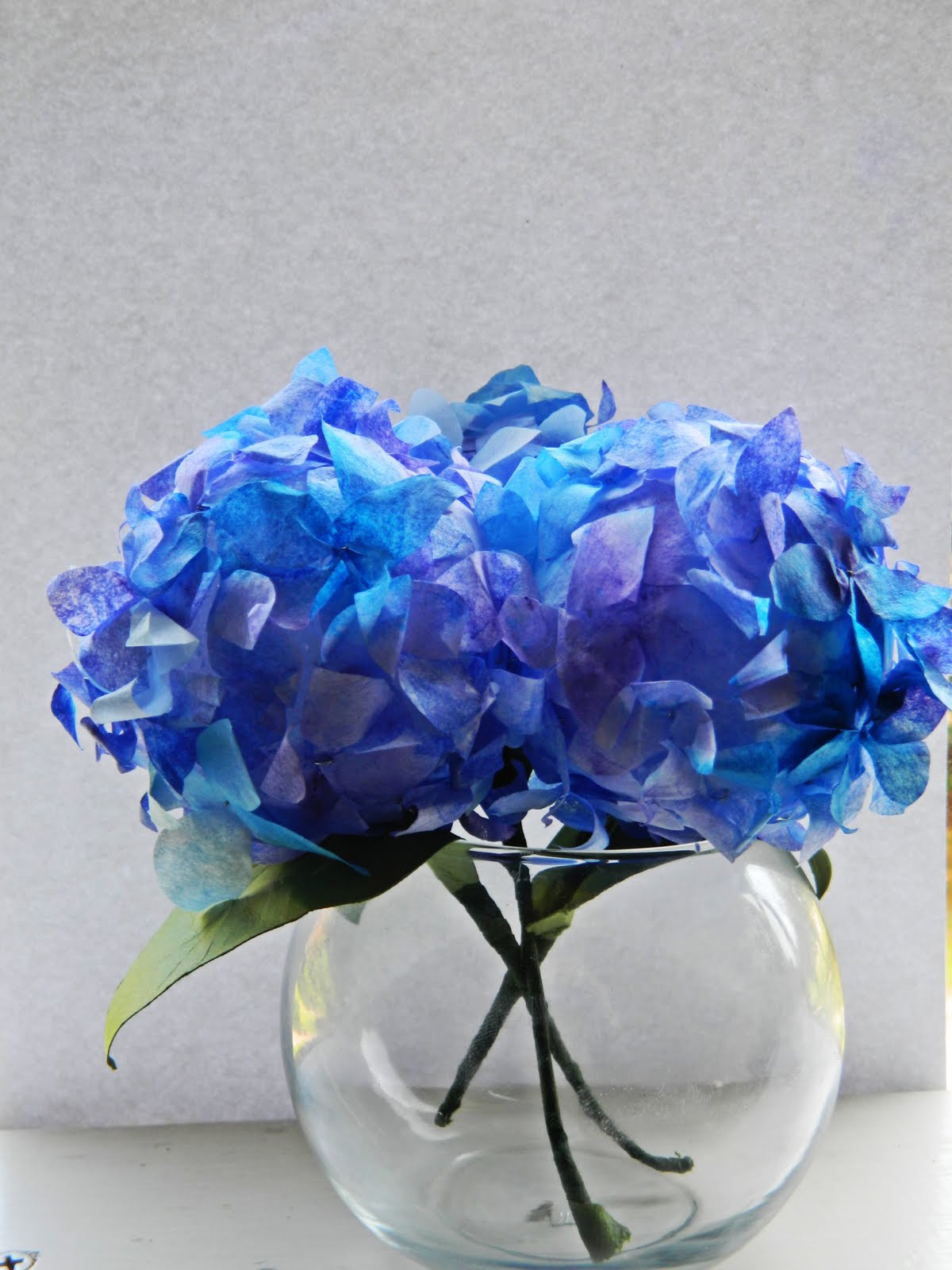 Paper Pendulum Coffee Filter Hydrangeas
