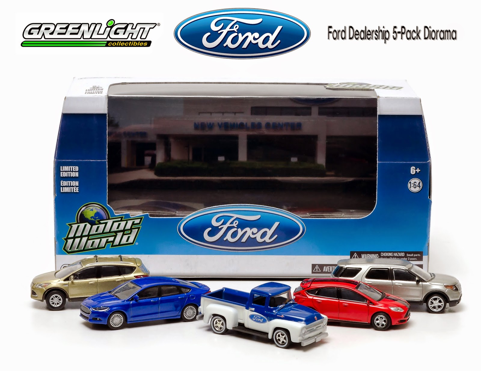 Diecast Hobbist Greenlight Ford Dealership 5Pack Diorama
