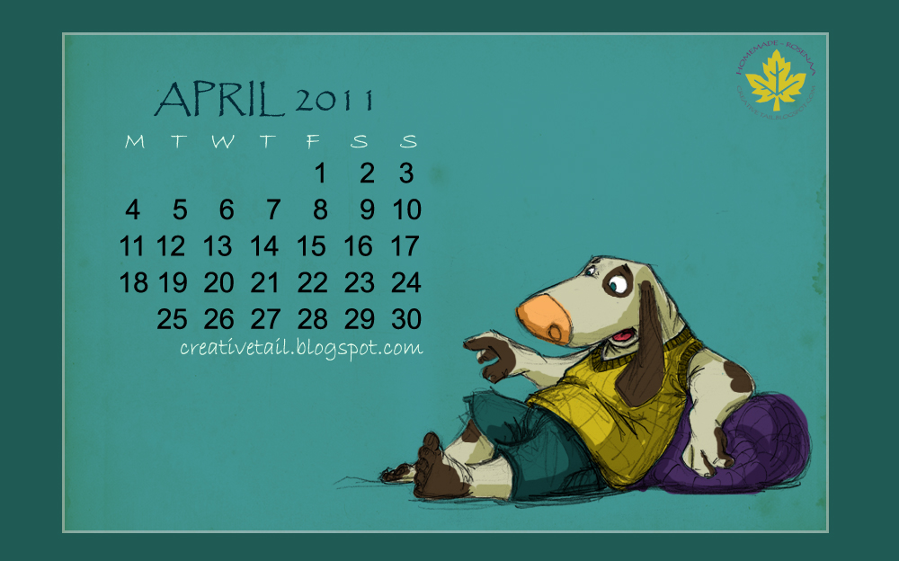 Creative Tail: Free April Desktop Calendar Wallpaper, 2011